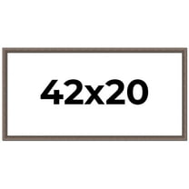 42x20 Frame Silver Real Wood Picture Frame Width 1.25 Inches | Interior Frame Depth 0.5 Inches |