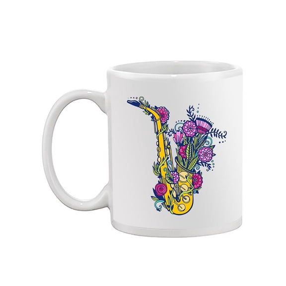 Sax Flower Vase Mug  -Image by Shutterstock,