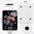 thumbnail image 2 of High Precision Digital Kitchen Scale Tempered Glass Food Scale Multifunction Scale Small Kitchen Appliances White Flowers with Blue Butterflies, 2 of 7
