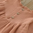 thumbnail image 5 of Kogui Toddler Long Sleeve Dress Girls Long Sleeve Dresses with Clothing RobeSize 4T 5T(Pink,4-5 Years), 5 of 8