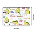 thumbnail image 5 of Area Rugs For Living Room Decor - Happy Avocado (2) Anti Slip Throw Washable Rugs 3x5 For Bedroom, Soft Indoor Carpet For Bedroom Living Room 60x39In, 5 of 5