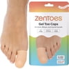 ZenToes Gel Toe Caps, Protects Missing and Ingrown Toenails, Size Large, Beige, 6 Count