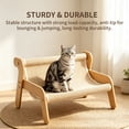 thumbnail image 5 of Cat Scratch Couch Bed Pet Supplies, Non‑Slip Extra Large Wood Sisal Cat Scratcher Lounger Chair, Durable Cat Scratching Pad Furniture Protector for Large Indoor Cats, 5 of 11