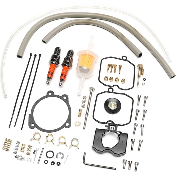 iFJF 27006-88 Carburetor Rebuild Kit for Harley-Davidson Carburetor with Idle Screw Spark Stopper Fuel Filter Low Range Jet,Keihin CV