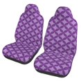thumbnail image 1 of ZICANCN Car Seat Covers Front Seats Only,Purple Rhombus Automotive Seat Covers Protectors for Cars Trucks Suv 2 Pack, 1 of 8