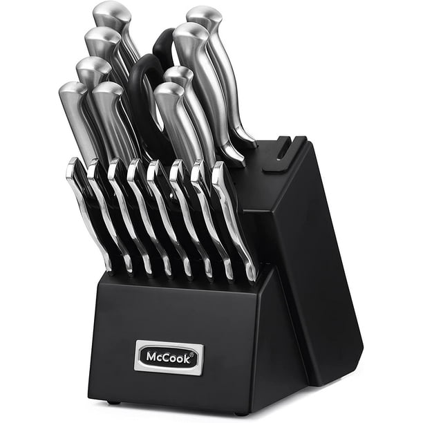McCook MC69B Knife Sets,20 Pieces German Stainless Kitchen Knife Set