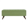 thumbnail image 4 of HomePop  Modern Storage Bench Neutral Geo Woven, 4 of 5