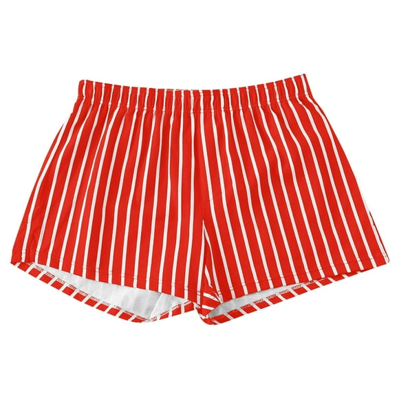 Amzcrzy Mens Underwear Soft and Breathable Mens Boxers Shorts 100% Cotton Short Inseam Woven Pattern Plaid Funny Sleep Pajamas Panty Stripe Mens Underwear Boxer Briefs