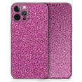 thumbnail image 4 of Design Skinz Sparkling Pink Ultra Metallic Glitter Full Body Skin Decal Wrap Kit Compatible with Apple iPhone 11 (Screen Trim & Back Skin), 4 of 5