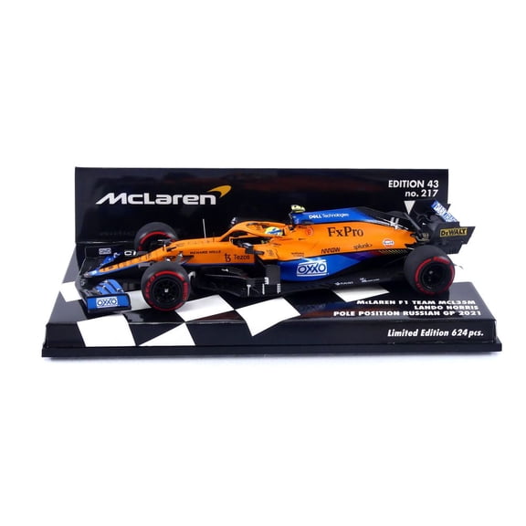 MINICHAMPS 1/43 - MCLAREN MCL35M - Pole Position Russia GP 2021 (L. Norris)