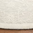 thumbnail image 3 of SAFAVIEH Abstract Christian Floral Wool Area Rug, Ivory/Beige, 6' x 6' Round, 3 of 10