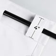 thumbnail image 4 of Superior Blackout Solid Light Filtering Back Tab Curtain Panel Set, 52"X 84", Snow White, 4 of 11