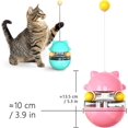 thumbnail image 2 of Veeki Leaky Food Ball Teasing Cat Toys, Not Inverted Turntable Pet Self-Help Toys, Make Cats Smart and Happy (Yellow)-0521, 2 of 5