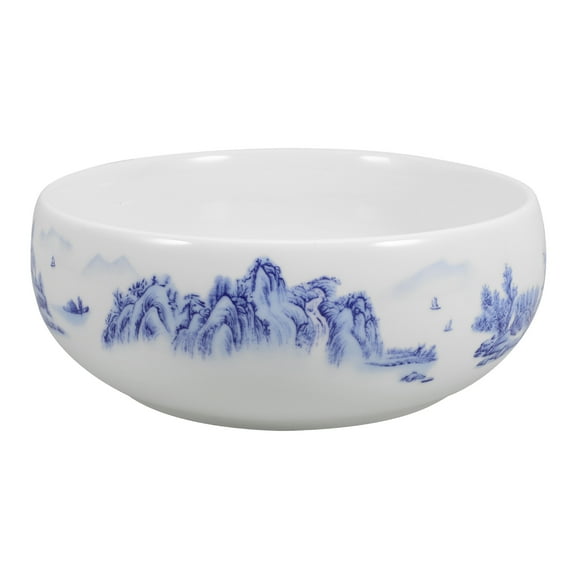 Terrarium Blue and White Porcelain Flowerpot Orchid Pot 20.00X20.00X7.00CM