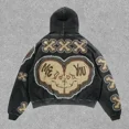 thumbnail image 4 of Sudadera con capucha vintage Y2K, jersey estampado estilo Harajuku de manga larga, nuevo estilo retro de estilo hip hop callejero para parejas, sudaderas holgadas con capucha, 4 of 5