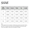 thumbnail image 3 of Bbyeadc Women's Cotton Linen Shorts Straight Leg Bottoms Solid ColorElastic Waist Shorts Fashion Summer Mid Waisted Streetwear,Red(XL), 3 of 6
