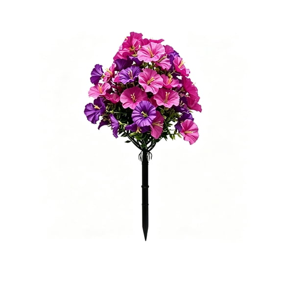 Feledorashia Artificial Flowers, Outdoor Faux Plants, Simulated Plastic Garden Stems for Porch Decoration, Flexible Iron Core, Fade Resistant, Maintenance Free, Suitable for Flower Pots and Planters