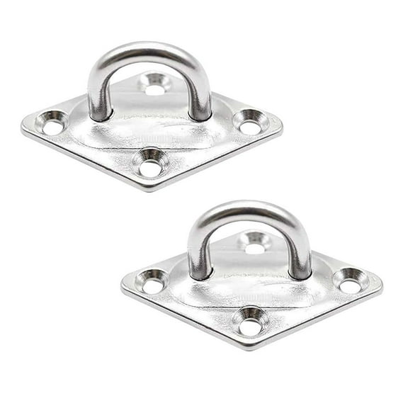 MARINE CITY U-Shaped Pad Eye, Polished Finish Stainless Steel 2-3/8 x 1-1/2 Inch Easy to Install for Marines, Boats, Ships, Kayaks
