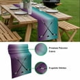 thumbnail image 5 of Hockey Sports Table Runner - 90 Inch Long, Kitchen Dining Table Runner Dresser Scarves, Turquoise Aqua Purple Gradient Colored Farmhouse Decor for Coffee Tables Wedding Party Banquet, 5 of 8