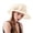 Beige, variant on DFEK Elegant Women's Summer Wide Brim Floral Hat for Beach Wedding Bridal Shower and Sun Black One Size
