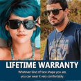 thumbnail image 2 of A pair of polarized sunglasses for men and women, vintage sunglasses, black, 2 of 2