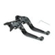 thumbnail image 1 of Palancas de freno y embrague cortas y largas para Yamaha YZF R1 2002-2003, palanca de manillar de motocicleta ajustable, aleación de aluminio, cabeza de titanio con mango negro, 1 of 6