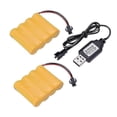 thumbnail image 1 of 2pcs 4.8v 700mah Ni-cd Aa Battery Pack Rechargeable Sm-2p Plug For Rc Car Toys Dz, 1 of 5