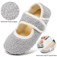 thumbnail image 3 of Ecetana Women's Fuzzy Mary Jane House Slippers with Adjustable Strap, 3 of 7