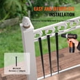 thumbnail image 5 of KFFKFF Metal Balusters for Staircase, 38'' x 1'' Sleek Aluminum Alloy Banister Spindles, Set of 72 Deck Baluster including Screws, Traditional Hollow Deck Railing with Satin Black Powder Finish, 5 of 9