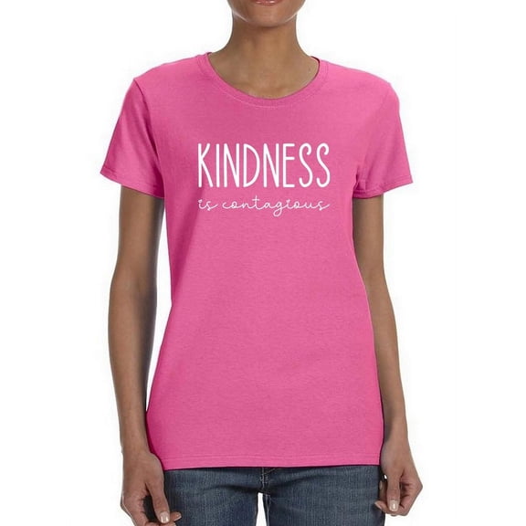 Kindness Is Contageous Shaped T-Shirt Women -GoatDeals Designs, Female XX-Large