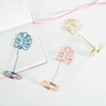 thumbnail image 3 of 8Pcs Fashion Metal Electroplating Monstera Holder Desktop Decoration Gift Scratch Signature(Rosy Golden), 3 of 7