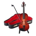 thumbnail image 2 of NIBOLOG Tiny Violin Keychain with Sound Mini Violin Toy Set Plays Sad Music Smallest Violin Model Mini Crying Story Teller Portable Miniature Violin, 2 of 7