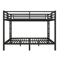 thumbnail image 4 of Mintazer Queen Over Queen Metal Bunk Bed with 2 Side Ladders & Guardrails for Teens Adults Bedroom Dorm, Black, 4 of 15