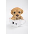 thumbnail image 2 of Garden Animal Statue TEACUP LABRADOR PUPPY STATUE Home Decoration, 2 of 5