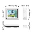 thumbnail image 3 of Wireless Weather Station Digital Thermometer Hygrometer Indoor Outdoor Forecast Transmitter History Data Memory Accurate Monitor One for on, 3 of 8