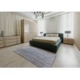 thumbnail image 5 of Ahgly Company Machine Washable Indoor Round Industrial Modern Mist Blue Area Rugs, 8' Round, 5 of 7