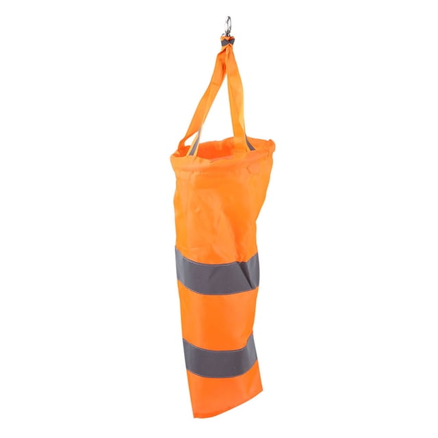 Eddwiin Windsock - 40cm Nylon Airport Windsock R-ip-stop Outdoor Wind Measurement Sock Bag with Reflective Belt