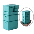 thumbnail image 1 of Cajas de Almacenamiento para , Portátil con Tapa, Caja de Juguetes para Escritorio, Dormitorio, Hogar , Verde Macarena mini estuche de almacenamiento, 1 of 8
