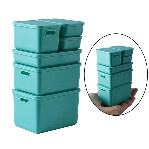Cajas de Almacenamiento para Portatil con Tapa Caja de Juguetes para Escritorio Dormitorio Hogar Verde Macarena mini estuche de almacenamiento Walmart en linea