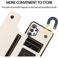 thumbnail image 2 of for Samsung Galaxy A32 5G (Not 4G) Wallet Case with Card Holder,PU Leather Kickstand Card Slots Case Double Magnetic Clasp Durable Shockproof Cover for Samsung Galaxy A32 5G White-SK, 2 of 8