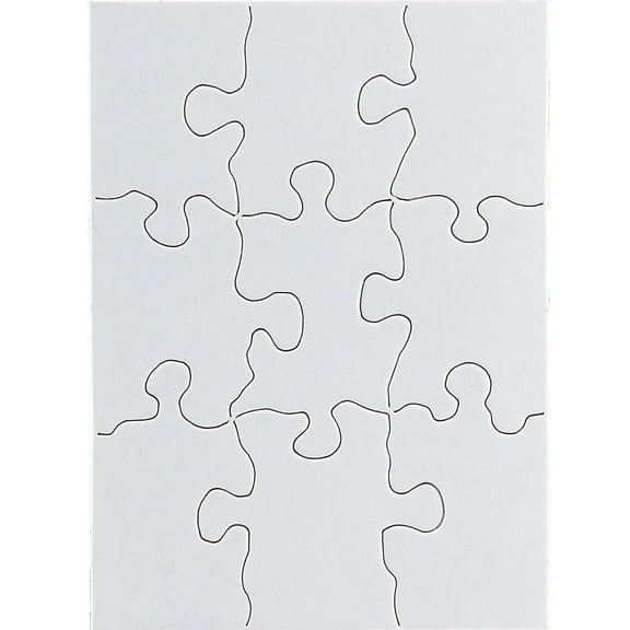 Hygloss Compoz-A-Puzzle, 4" X 5.5", 9-Pieces, 24/Pkg.