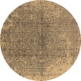 thumbnail image 1 of Ahgly Company Indoor Round Oriental Brown Industrial Area Rugs, 6' Round, 1 of 4
