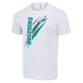 thumbnail image 2 of Men's Starter  White Miami Dolphins Color Scratch T-Shirt, 2 of 3