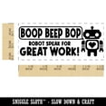thumbnail image 2 of Boop Beep Bop Robot Speak For Great Work Teacher Student School Self-Inking Rubber Stamp Ink Stamper - Fuchsia Ink - Small 1-1/2 Inch, 2 of 7