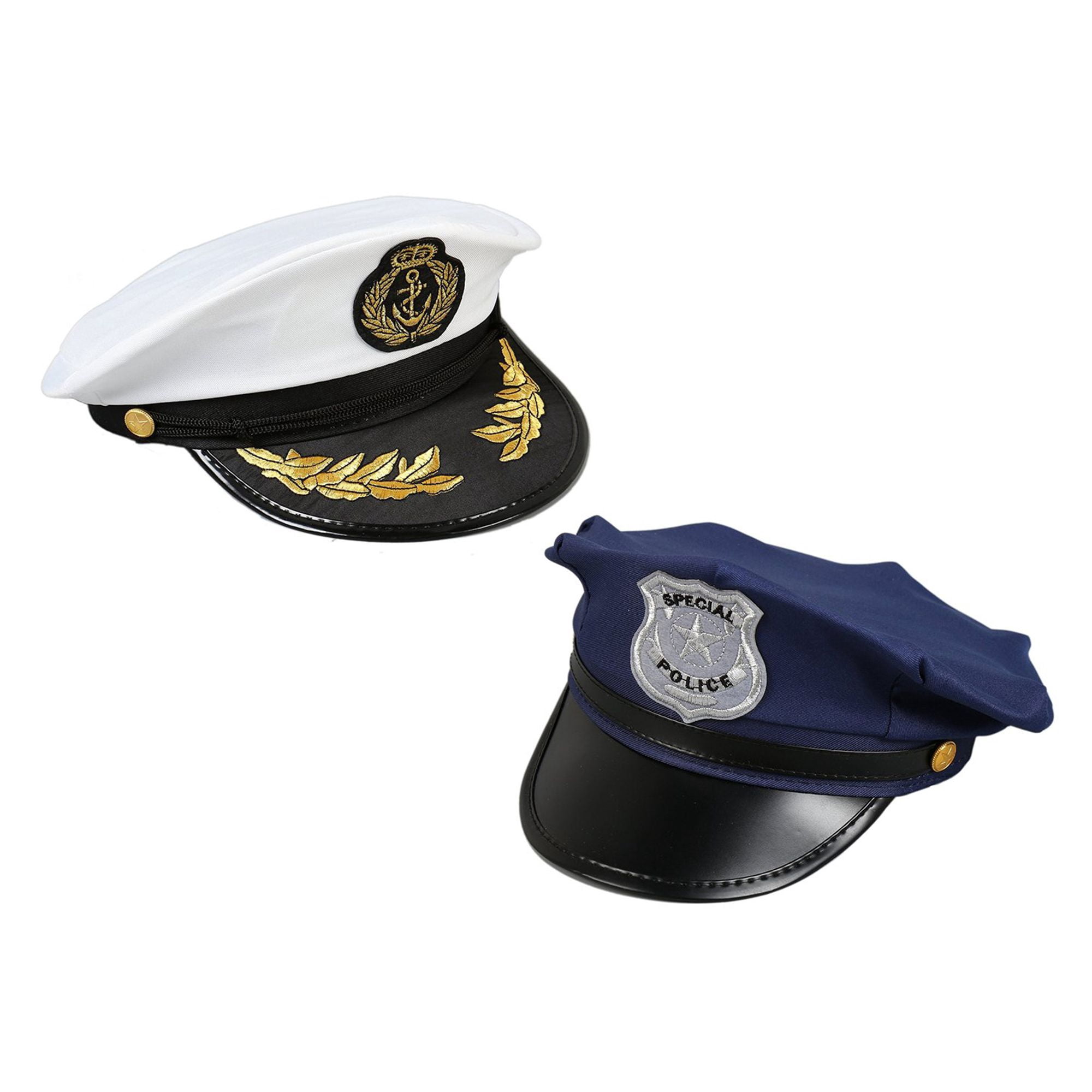 Police Hat and Sea Captain Cap 