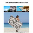 thumbnail image 5 of Black Spring Floral Towel Set of 3, Soft Microfiber Bath Towels, Hand Towel, Washcloths, Summer Botanical Farmhouse Vintage Quick-Dry Absorbent Towels for Bathroom Kitchen Hotel Beach Gym Spa, 5 of 7
