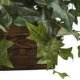 thumbnail image 3 of Nearly Natural 12.5" Puff Ivy Artificial Plant with Ledge Basket, Green, 3 of 5
