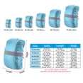 thumbnail image 2 of Uxcell 55-65L Waterproof Backpack Rain Cover with Reflective Strap L Light Blue, 2 of 6