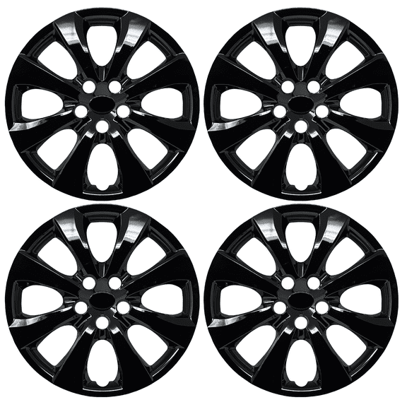 HubStar Replacement Hubcap for Toyota Corolla 2020-2025, 16-inch Premium Black Wheel Cover (Set of 4) 61191