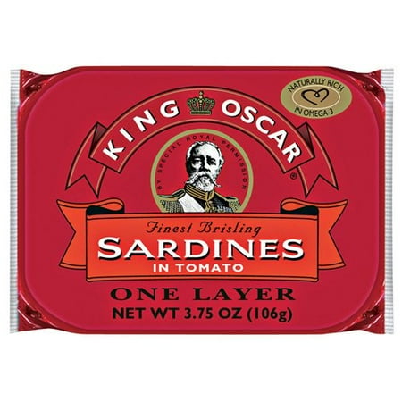 King Oscar Finest Brisling Sardines In Tomato One Layer, 3.75 oz